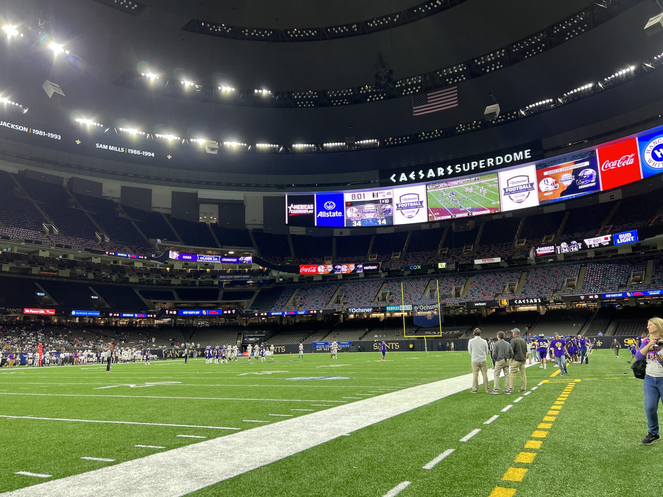 Section 104 at Caesars Superdome 